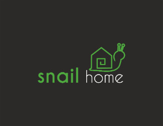 Projekt graficzny logo dla firmy online snail home